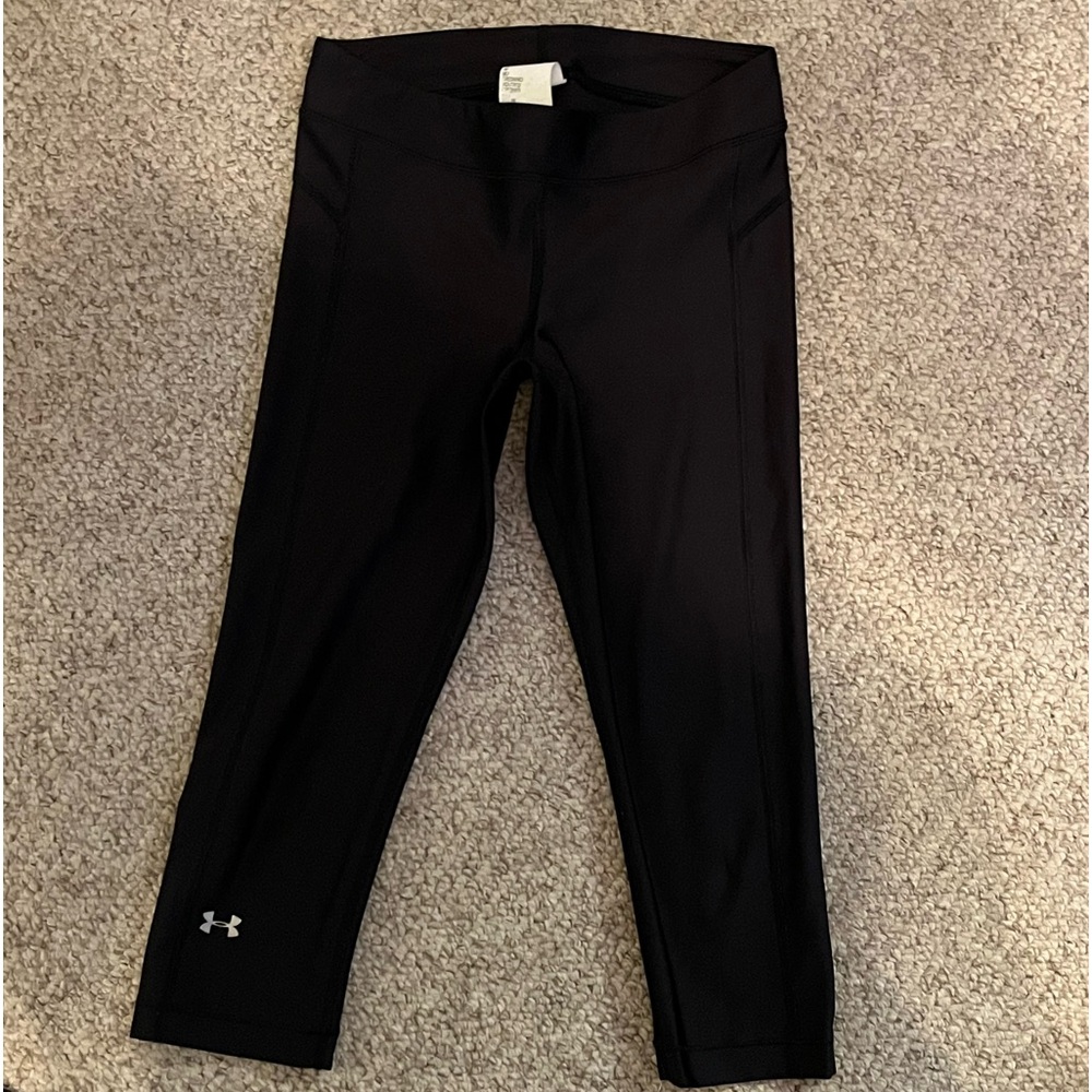 Under Armour Women’s HeatGear Compression Training Tights Cropped Capri Leggings